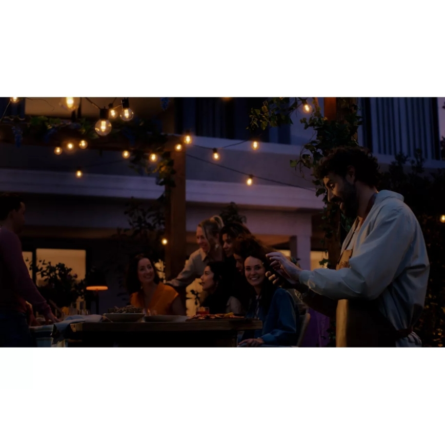 Philips - Hue FESTAVIA LED RGBW verlengbaar en dimbaar lichtsnoer voor buiten, 10×LED, 7 m, IP65