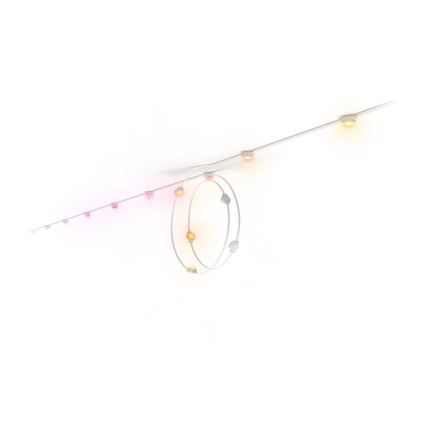 Philips - LED RGBW Verlengbaar dimbaar buitenlichtsnoer Hue FESTAVIA 16xLED 9m 1000-20000K IP65