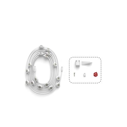 Philips - LED RGBW Verlengbaar dimbaar buitenlichtsnoer Hue FESTAVIA 16xLED 9m 1000-20000K IP65