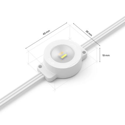 Philips - LED RGBW Verlengbaar dimbaar buitenlichtsnoer Hue FESTAVIA 16xLED 9m 1000-20000K IP65