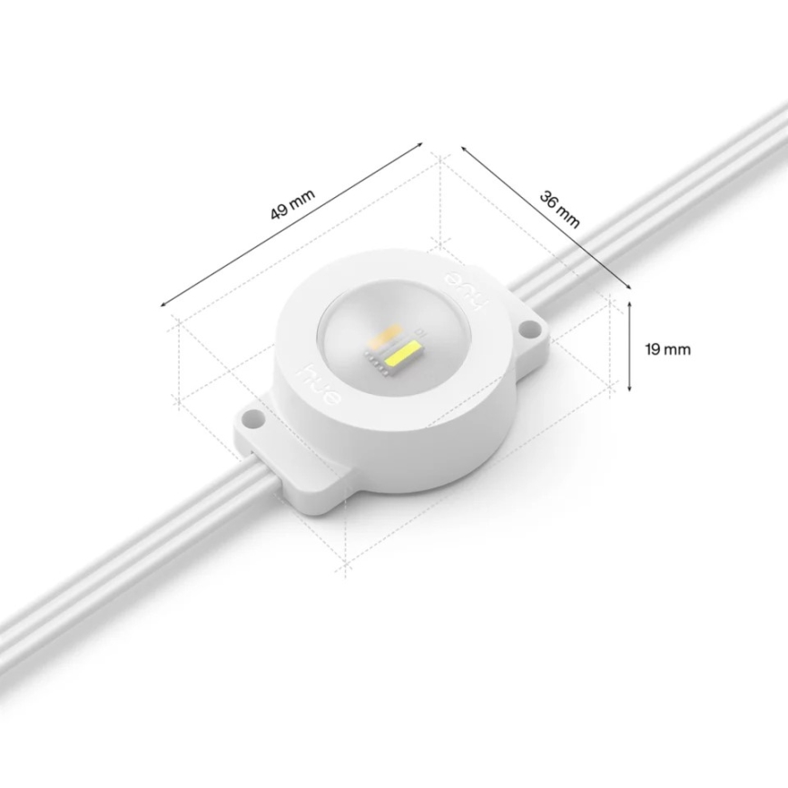Philips - LED RGBW Verlengbaar dimbaar buitenlichtsnoer Hue FESTAVIA 16xLED 9m 1000-20000K IP65