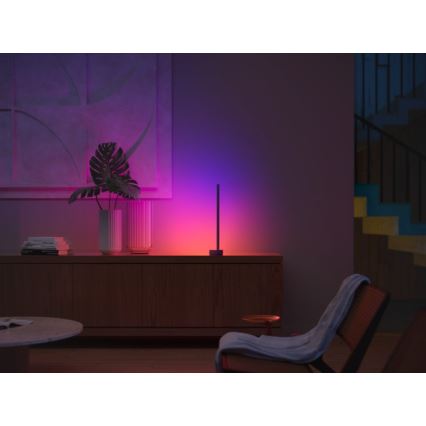 Philips - LED RGB Dimbare bureaulamp Hue SIGNE LED/12W/230V 2000-6500K zwart