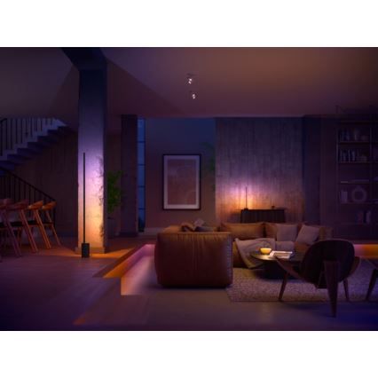 Philips - LED RGB Dimbare bureaulamp Hue SIGNE LED/12W/230V 2000-6500K zwart