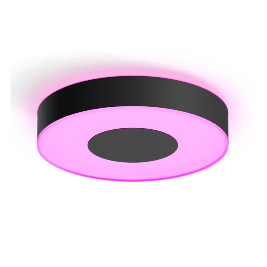 Philips - Dimbare RGB LED-plafondlamp Hue INFUSE LED, 33,5 W/230 V, 2000–6500 K, Ø 381 mm, zwart