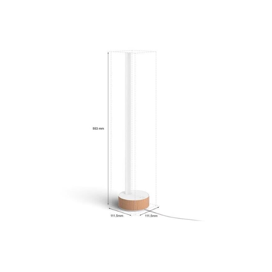 Philips - LED RGBW Dimbare tafellamp Hue SIGNE LED/11,8W/230V 2000-6500K
