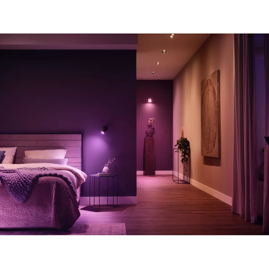 Starterset Philips Hue WHITE AND COLOR AMBIANCE 3xGU10/4,2W/230V 2200-6500K + Hue Bridge