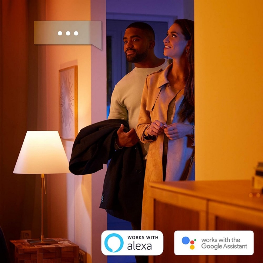 Philips - LED dimbare badkamerlamp Hue STRUANA LED/27W/230V IP44 + afstandsbediening