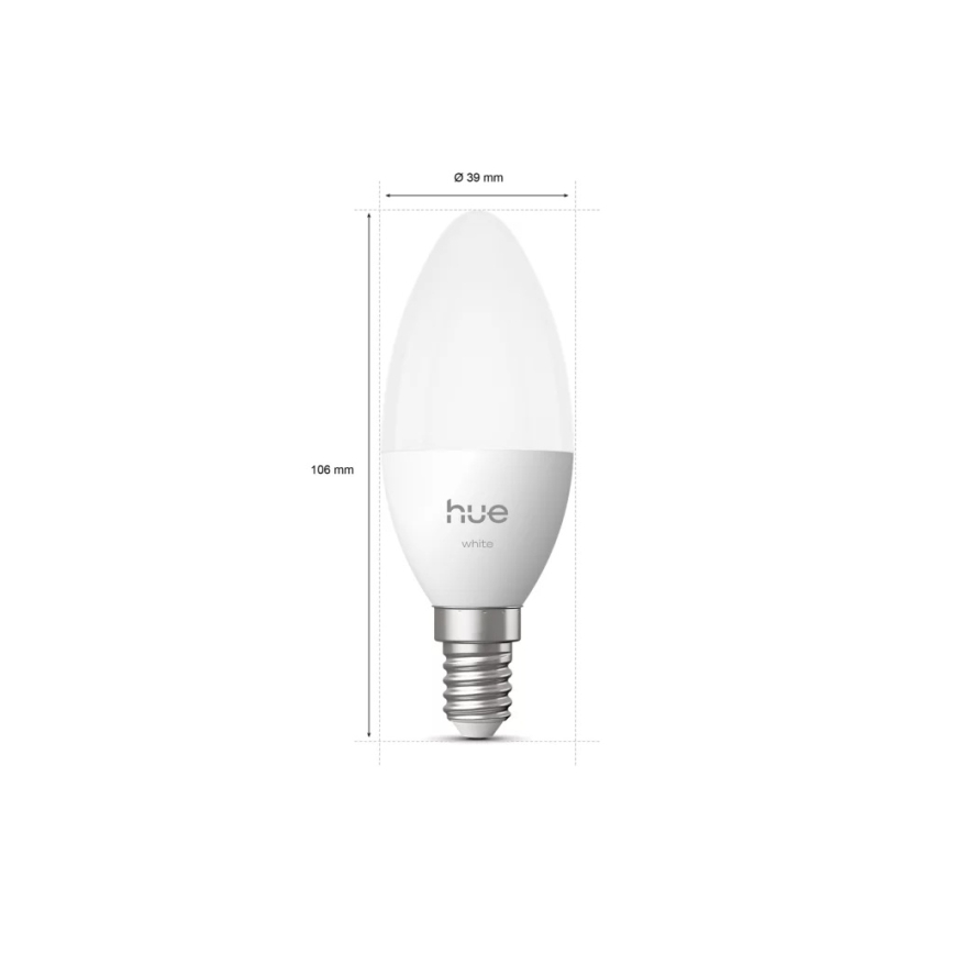 Philips Hue White dimbare LED-lamp B39 E14/3,9W/230V 2700K