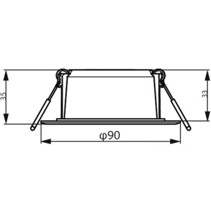 Philips - Inbouwverlichting MESON LED/5,5W/230V 6500K