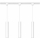 Philips - Kabelhanglamp voor het EASYLINK-railsysteem 3xGU10/7W/230V 157 cm wit