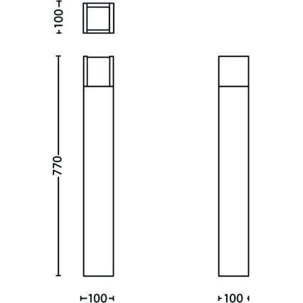 Philips - LED Buitenlamp LED/3.8W/230V 77 cm IP44