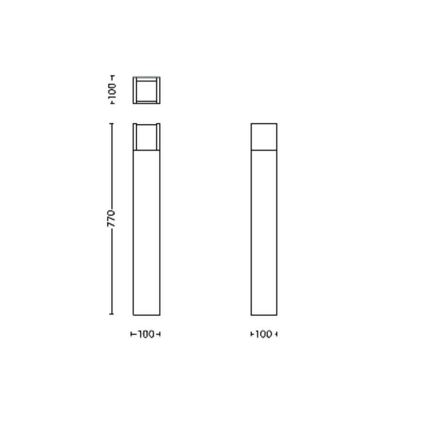 Philips - LED Buitenlamp ARBOUR LED/3,8W/230V 77 cm 2700K IP44