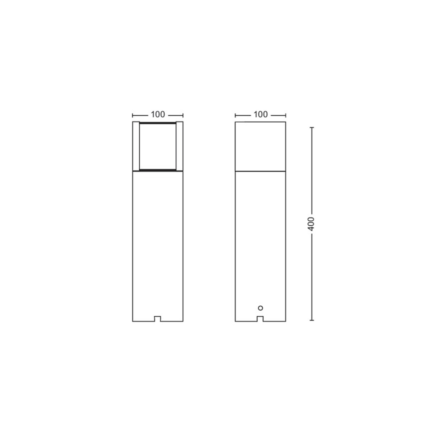 Philips - LED Buitenlamp LED/6W/12V 2700K IP44