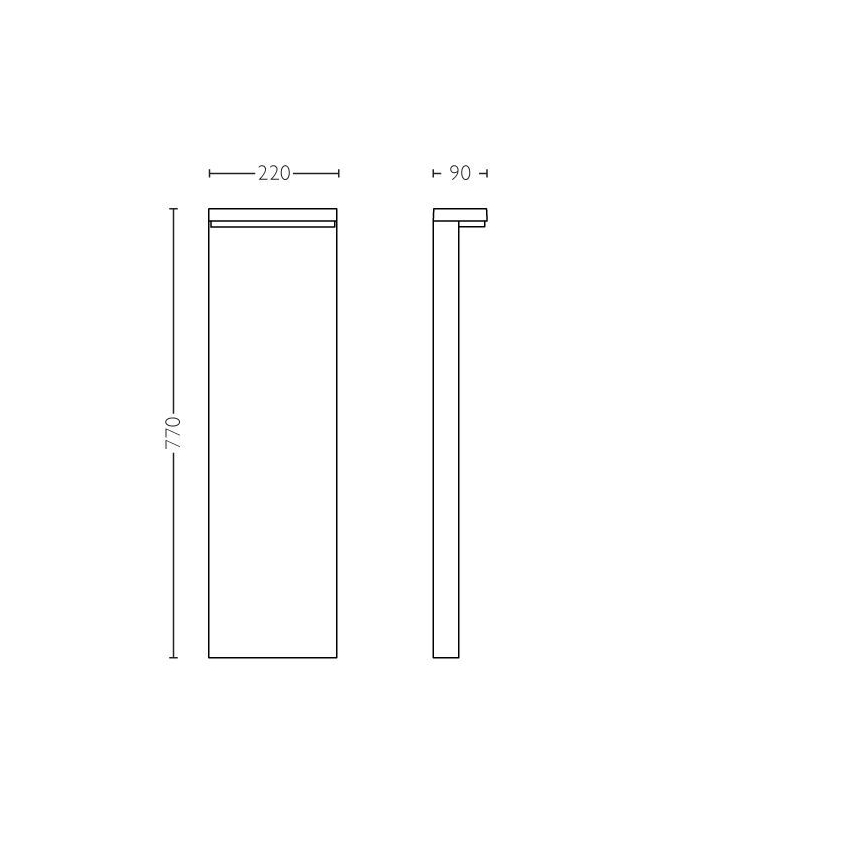 Philips - LED Buitenlamp BUSTAN LED/3,8W/230V 2700K 77 cm IP44