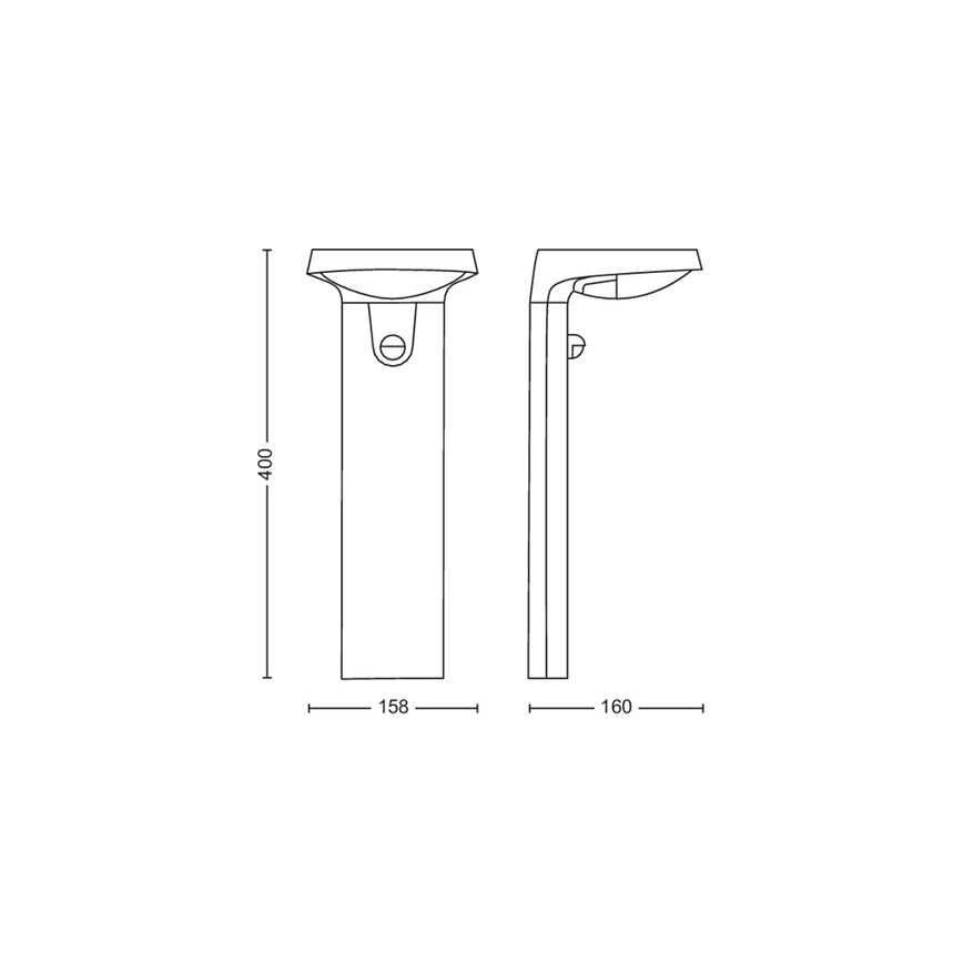 Philips - LED Buitenlamp met sensor LED/9W/230V 2700K IP44