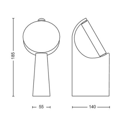 Philips - LED Buitenlamp LED/7W/230V 2700K IP44