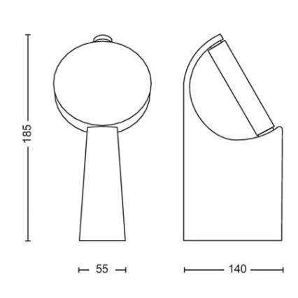 Philips - LED Buitenlamp LED/7W/230V 4000K IP44