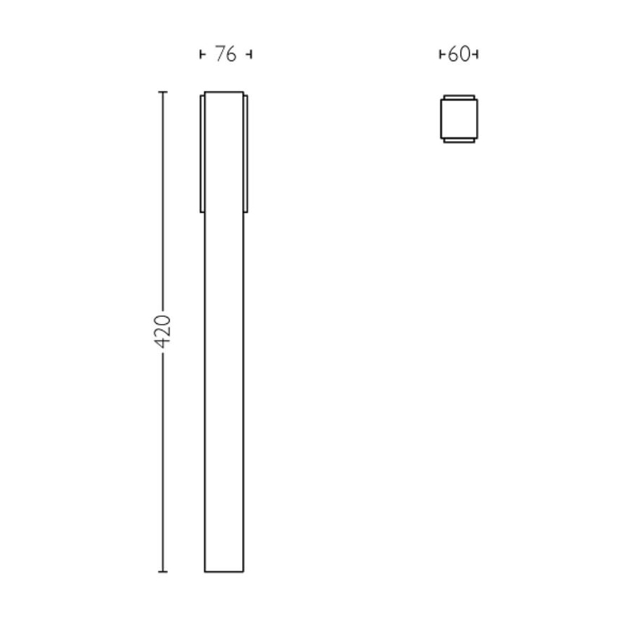 Philips - LED Buitenlamp STRATOSPHERE LED/3,8W/230V 42 cm 2700K IP44