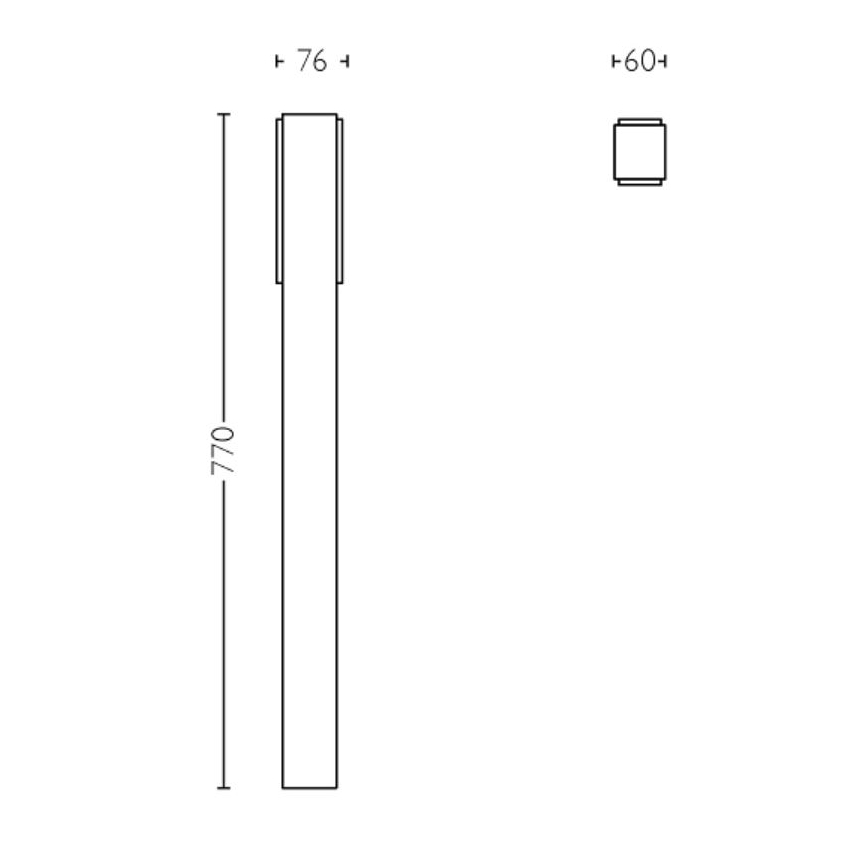 Philips - LED Buitenlamp STRATOSPHERE LED/3,8W/230V 77 cm 4000K IP44