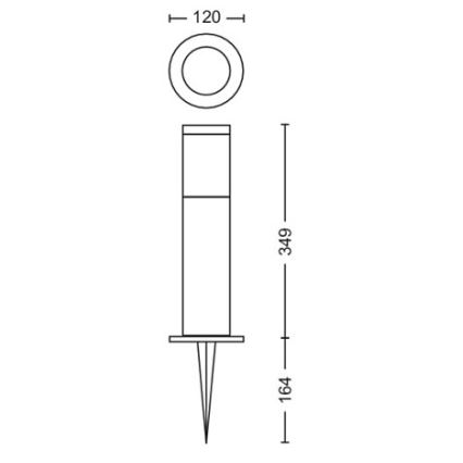 Philips - LED Buitenlamp GARDENLINK LED/24W/230V 2700K IP44