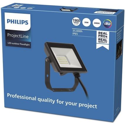 Philips - LED Buitenschijnwerper PROJECTLINE LED/20W/230V IP65 4000K