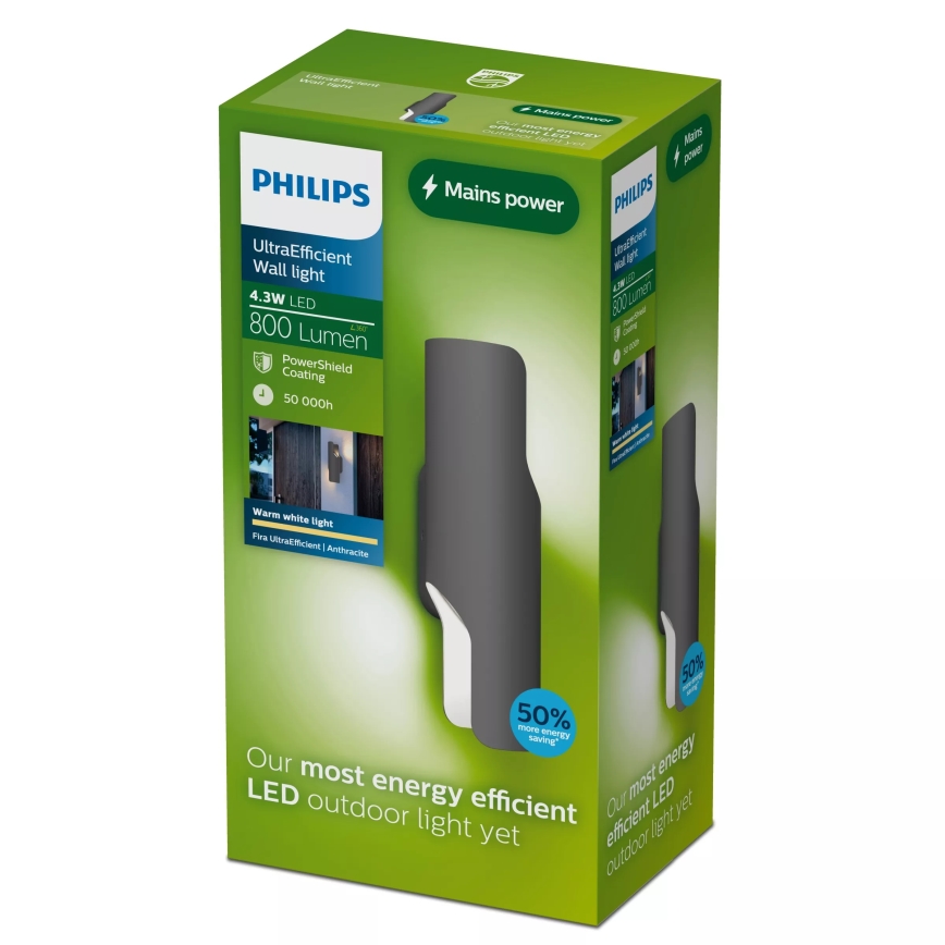 Philips - LED buitenwandlamp FIRA LED/4,3W/230V 2700K IP44
