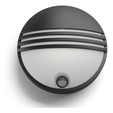 Philips - LED buitenwandlamp met sensor, 6W, 230V, IP44