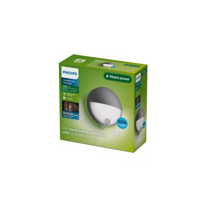Philips - LED buitenwandlamp met sensor CAPRICORN LED/4,3W/230V IP44