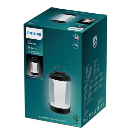 Philips - LED Dimbaar draagbaar lamp CICERO LED/6W/5V 4000 mAh IP54
