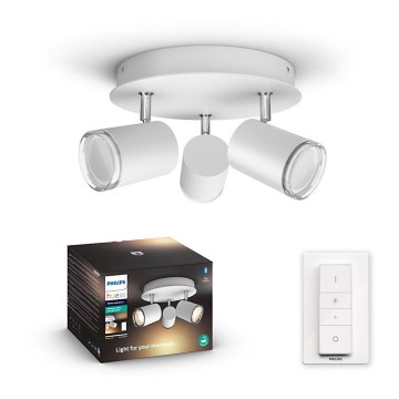 Philips - LED dimbare badkamerlamp Hue ADORE 3xGU10/5W/230V IP44 + afstandsbediening