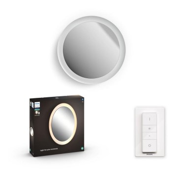Philips - LED dimbare badkamerspiegel Hue ADORE LED/27W/230V + afstandsbediening IP44