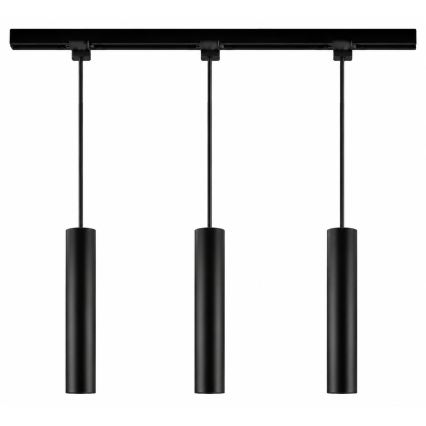 Philips - LED RGBW dimbare hanglamp met kabelophanging voor EASYLINK HUE railsysteem 3xGU10/4,7W/230V 2200-6500K 1m zwart + Hue Bridge