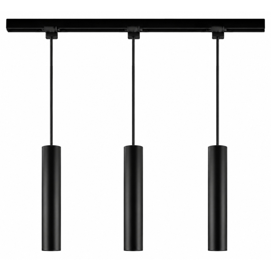 Philips - LED RGBW dimbare hanglamp met kabelophanging voor EASYLINK HUE railsysteem 3xGU10/4,7W/230V 2200-6500K 1m zwart + Hue Bridge
