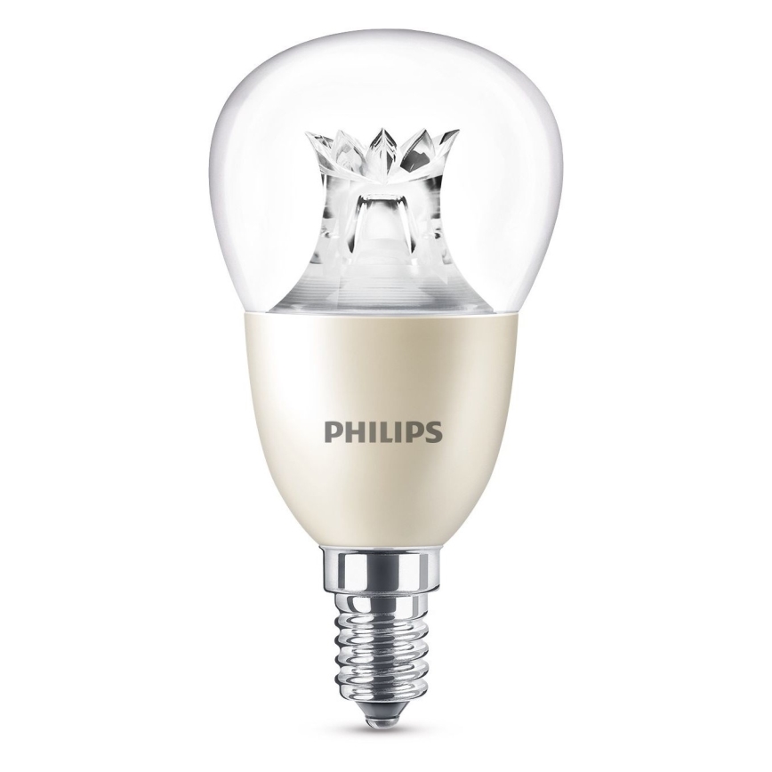 Philips LED Dimbare lamp E14 / 8W / 230V 2200K-2700K WarmGlow