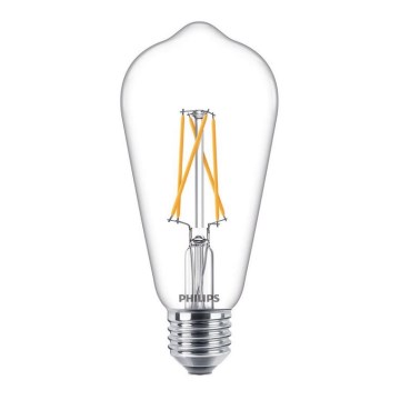 Philips - LED Dimbare lamp ST64 E27 / 8,5W / 230V 2200-2700K