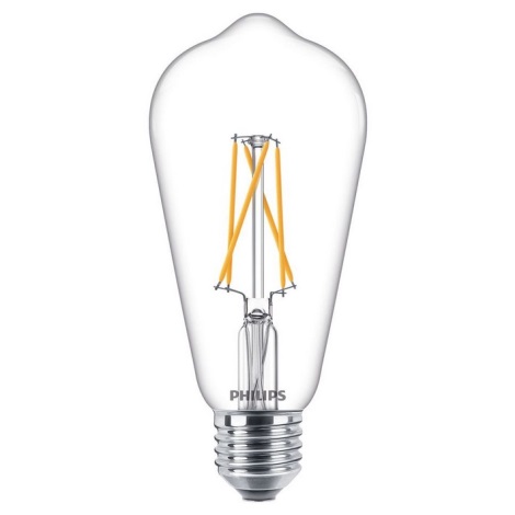 Philips - LED Dimbare lamp ST64 E27 / 8,5W / 230V 2200-2700K