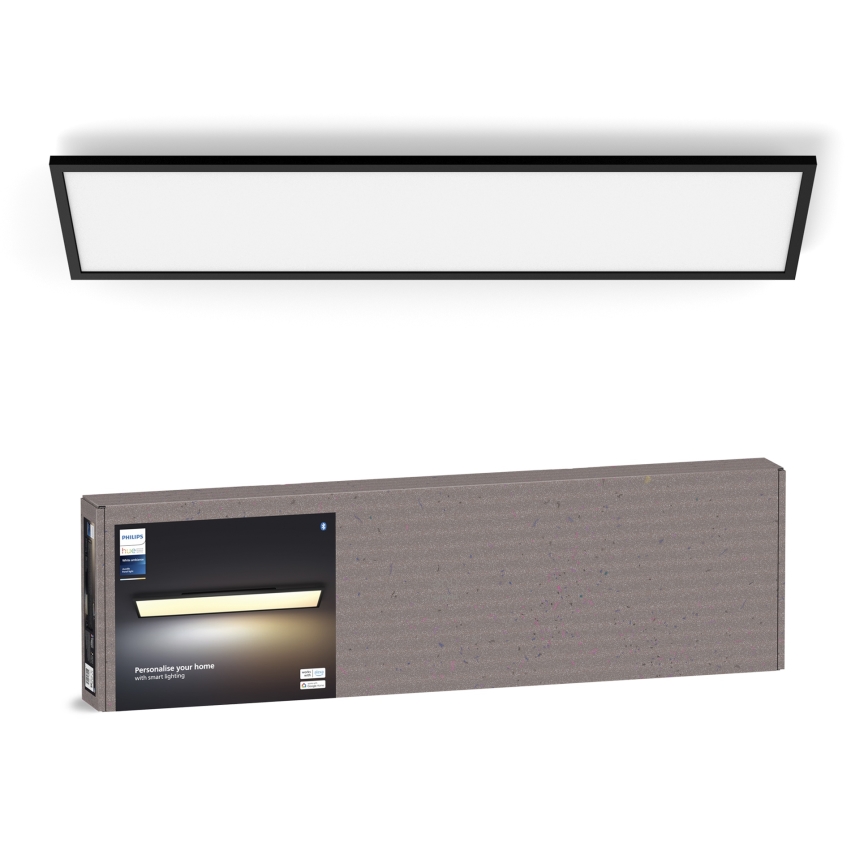Philips - LED Dimbare plafondlamp Hue AURELLE LED/39W/230V 2200-6500K 120x30 cm zwart