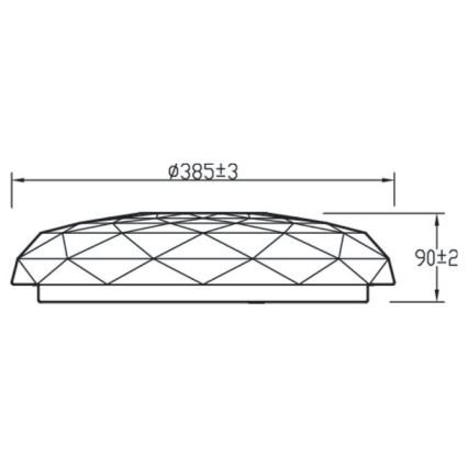 Philips - LED dimbare plafondlamp TOBA LED / 23W / 230V 2700-6500K + RC