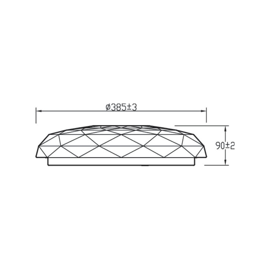 Philips - LED dimbare plafondlamp TOBA LED / 23W / 230V 2700-6500K + RC