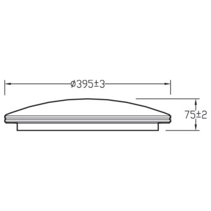 Philips - LED dimbare plafondlamp TOBA LED / 23W / 230V 2700-6500K + RC