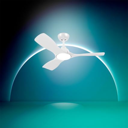 Philips - dimbare LED-plafondventilator OLAS LED/24W/230V Ø 106 cm wit + afstandsbediening