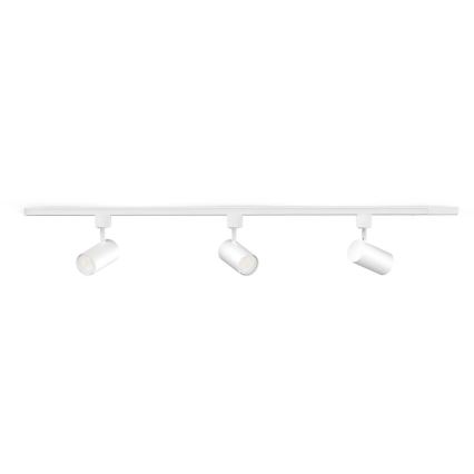 Philips - LED RGBW dimbare spotarmatuur in het EASYLINK HUE railsysteem 3xGU10/4,7W/230V 2200-6500K 1m wit