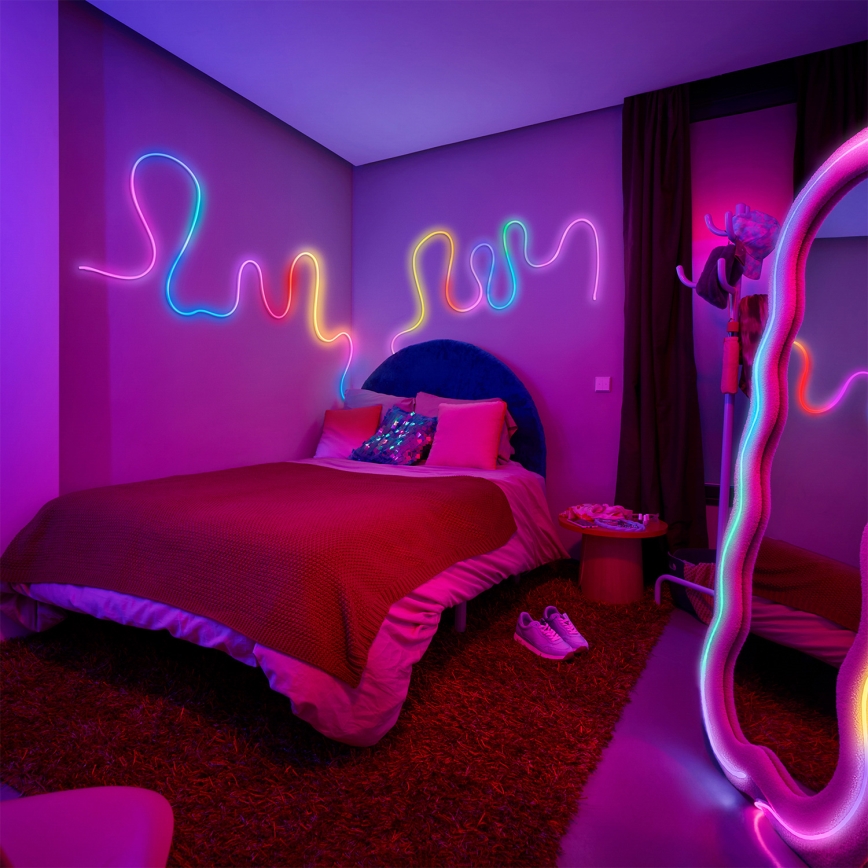 Philips - LED RGBIC dimbare LED-strip SMART NEON FLEX 10m LED/45W/230V 2700-6500K Wi-Fi