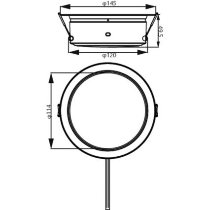 Philips - LED Hang plafondverlichting LED/4,8W/230V 3000K