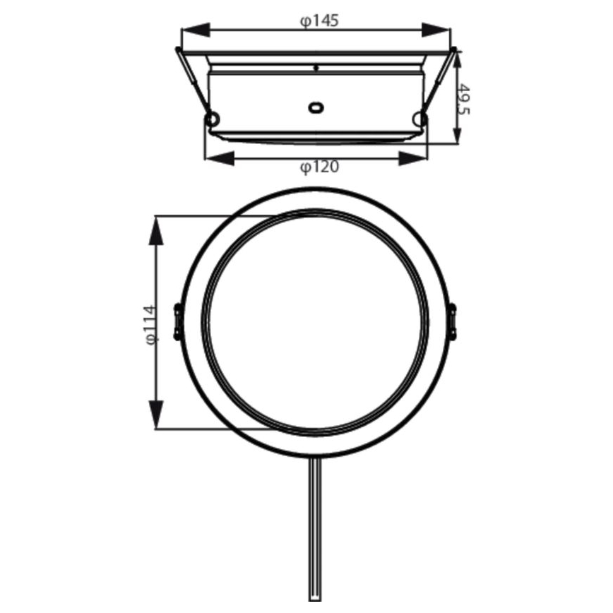 Philips - LED Hang plafondverlichting LED/4,8W/230V 3000K