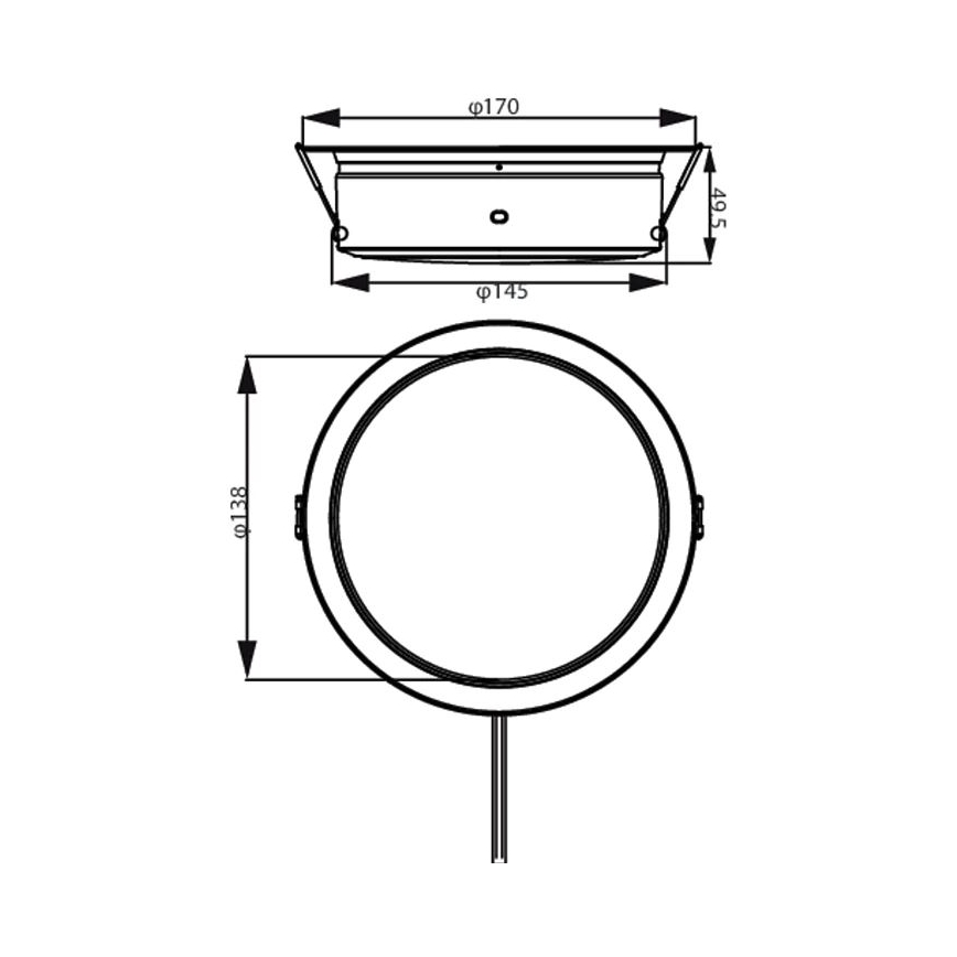 Philips - LED Hang plafondverlichting LED/6,5W/230V 4000K