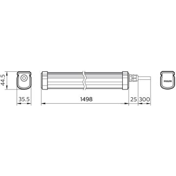 Philips - LED Heavy-duty lamp PROJECTLINE LED/54W/230V IP65