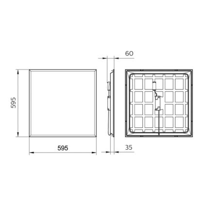 Philips - LED Inbouw Paneel LEDINAIRE LED/34W/230V 60x60 cm 4000K