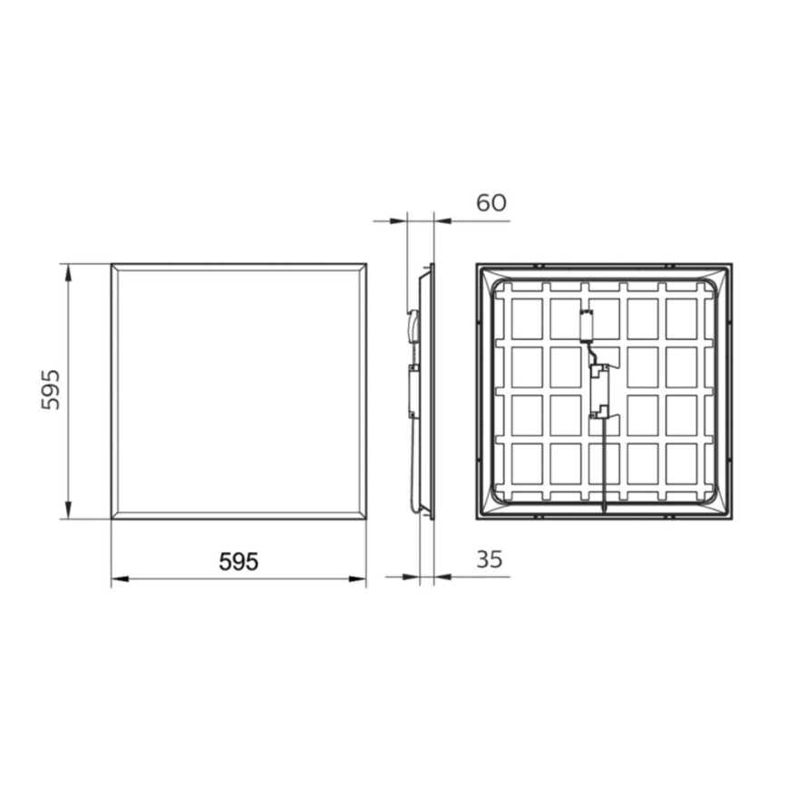 Philips - LED Inbouw Paneel LEDINAIRE LED/34W/230V 60x60 cm 4000K