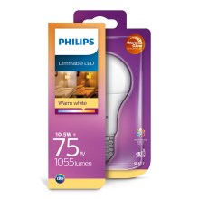 Philips - LED lamp dimbaar A60 E27/10,5/230V 2.200K-2.700K
